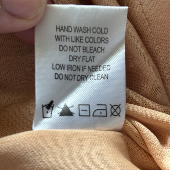 Women's Nina Leonard Crochet Striped Halter Maxi Dress LG  Coral Turquoise Boho - Picture 11 of 16